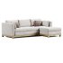 Pacific Wood Bench Chaise Sofa - Thumbnail 1