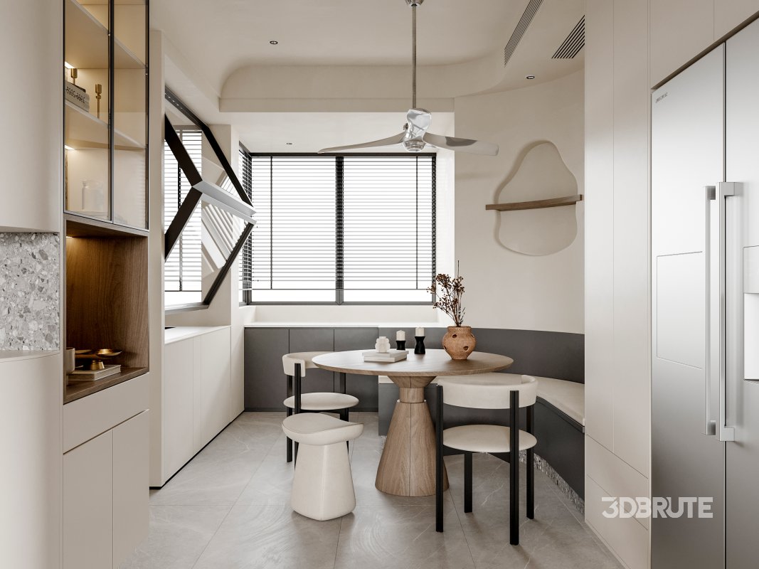 Living Room Dining Room Kitchen Image 7