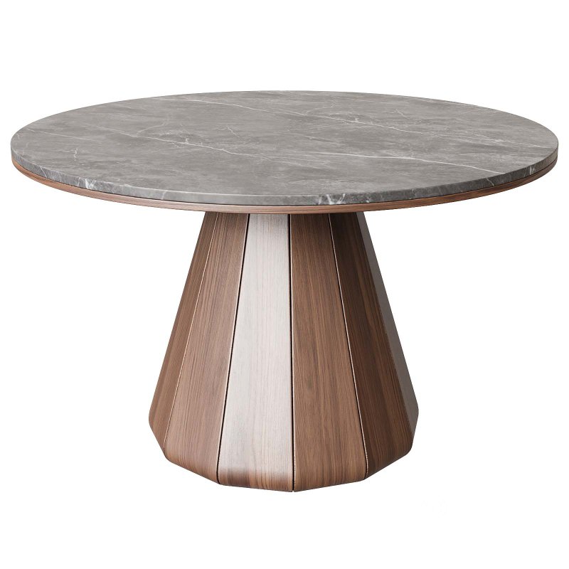Nordic style modern simple round dining table sets Image 3