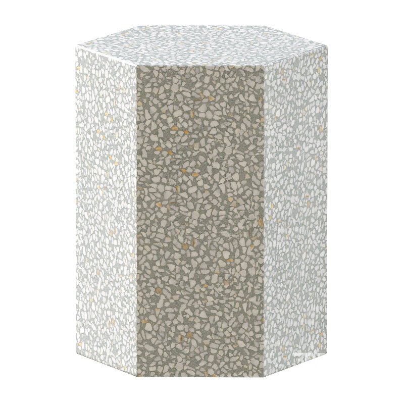 ZOÉ premium terrazzo pink end table Image 2