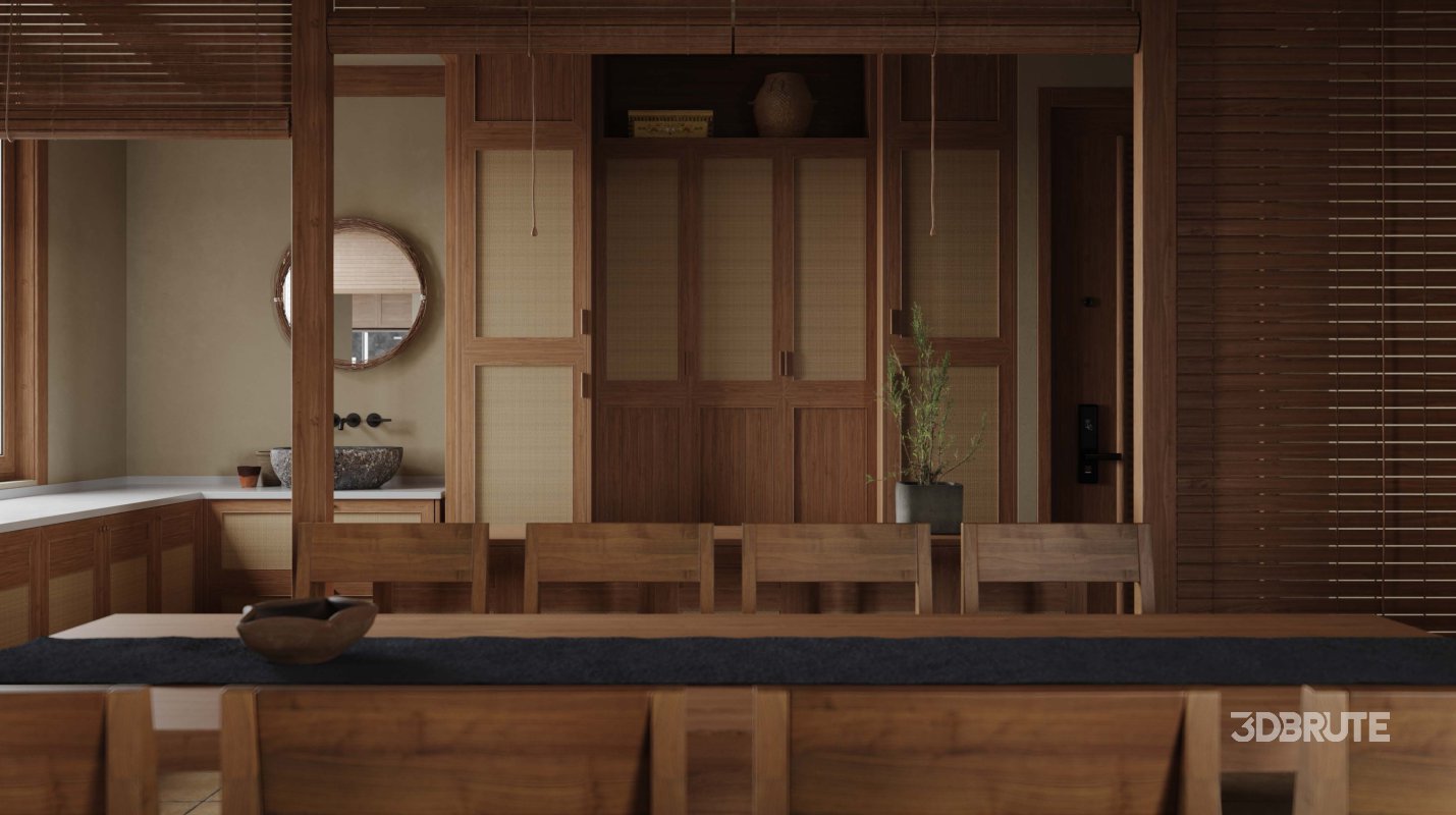 Living Room Dining Room Kitchen Image 6