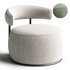 Swivel Armchair Barrel Accent Chair - Thumbnail 1