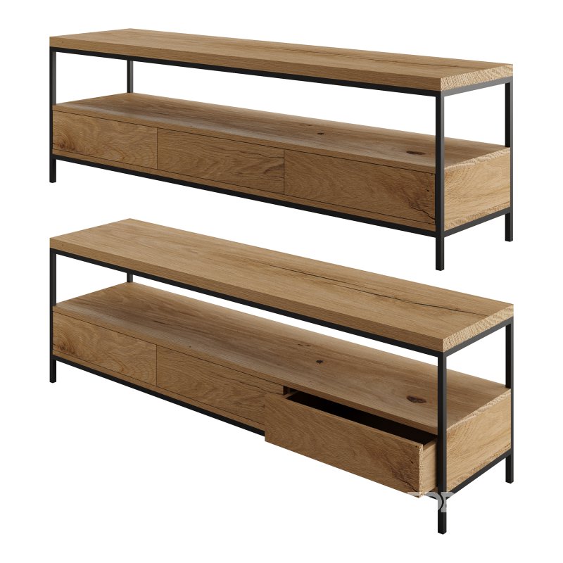 TV Stand 3 Drawers by mLOFT Image 9