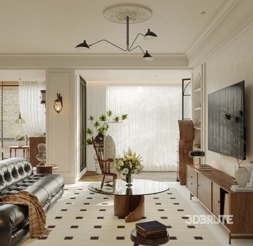 Living Room Dining Room Kitchen Image 11