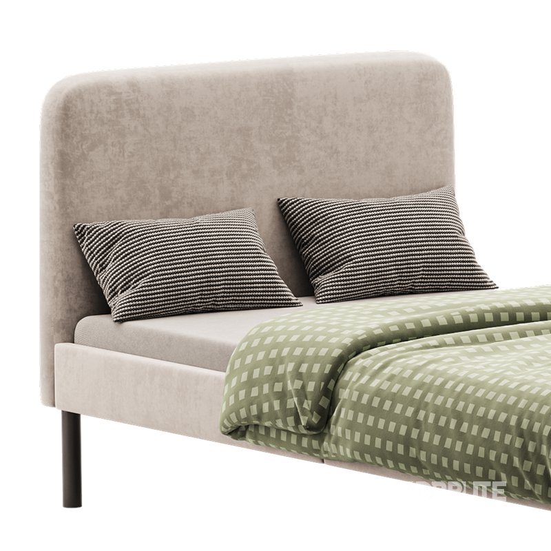 Upholstered bed frame Vissle dark grey Standard Single Image 12