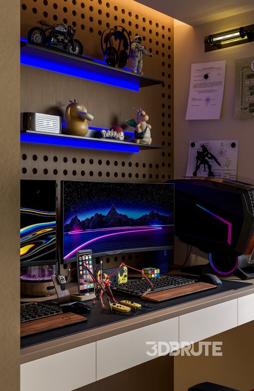 gaming room office Image 3