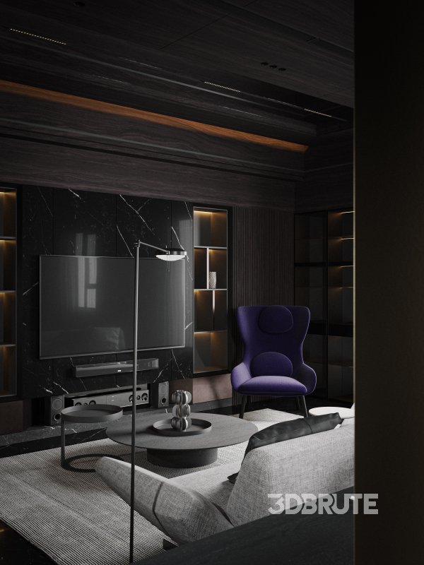 Living Room Dining Room Kitchen Image 6