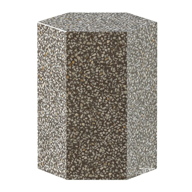 ZOÉ premium terrazzo pink end table Image 6