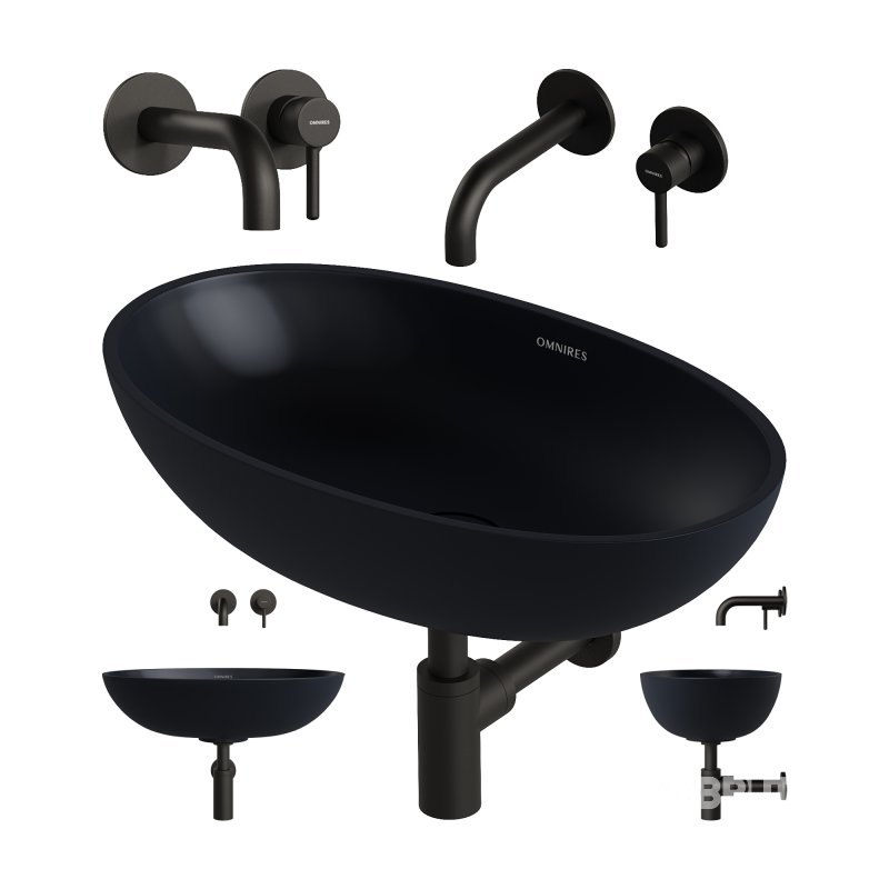 SHELL Countertop Basin and Y Basin Mixer by OMNIRES Image 3