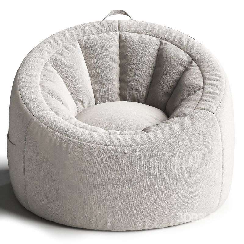 Your Zone Bean Bag Lounge Chair with Pocket Image 4