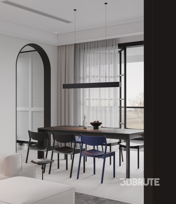 Living Room Dining Room Kitchen Image 5