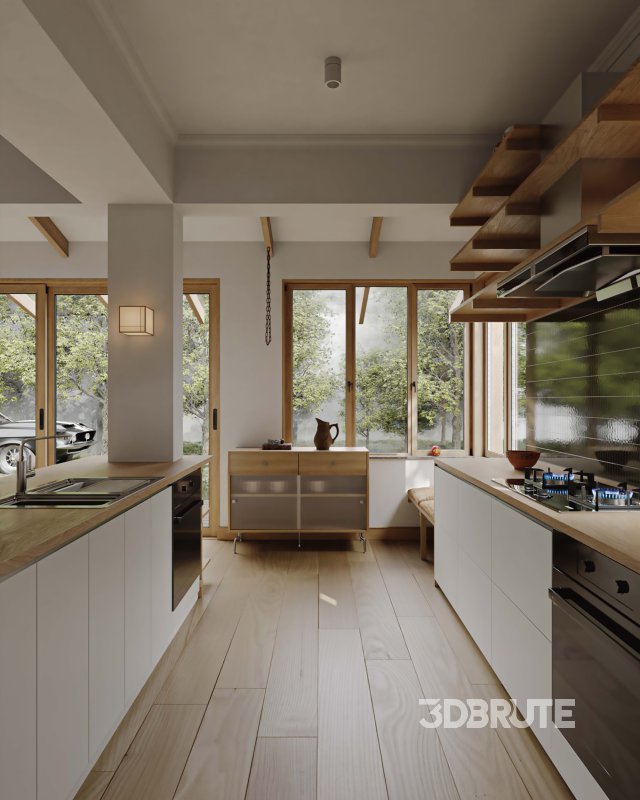 Living Room Dining Room Kitchen Image 2