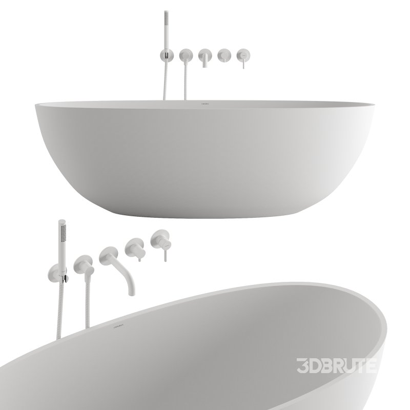 Y 5-Hole Bath Mixer and Shell Wanna by OMNIRES Image 3