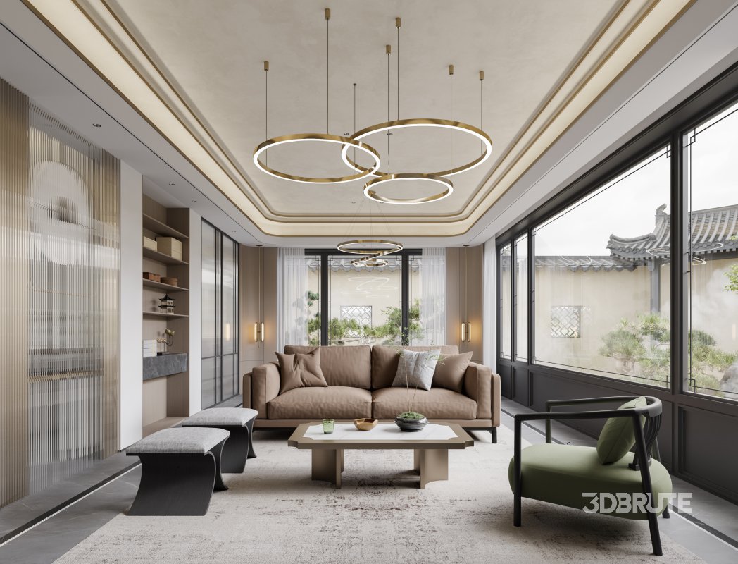 Chinese Living Room Dining Room Image 2