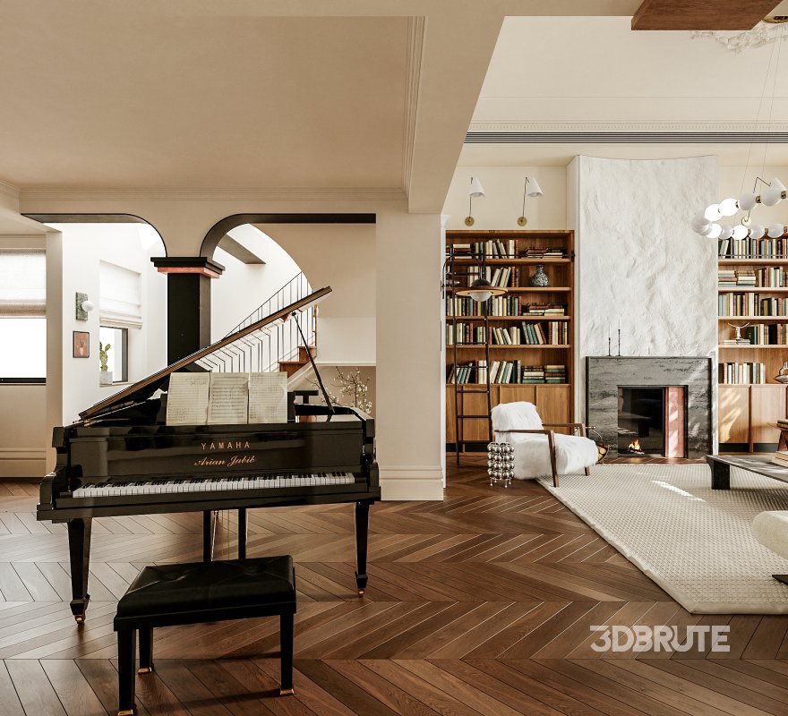 Living Room Dining Room Hallway Image 2