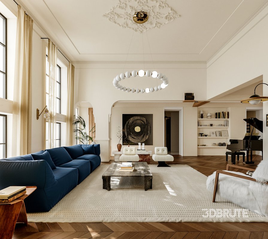 Living Room Dining Room Hallway Image 4