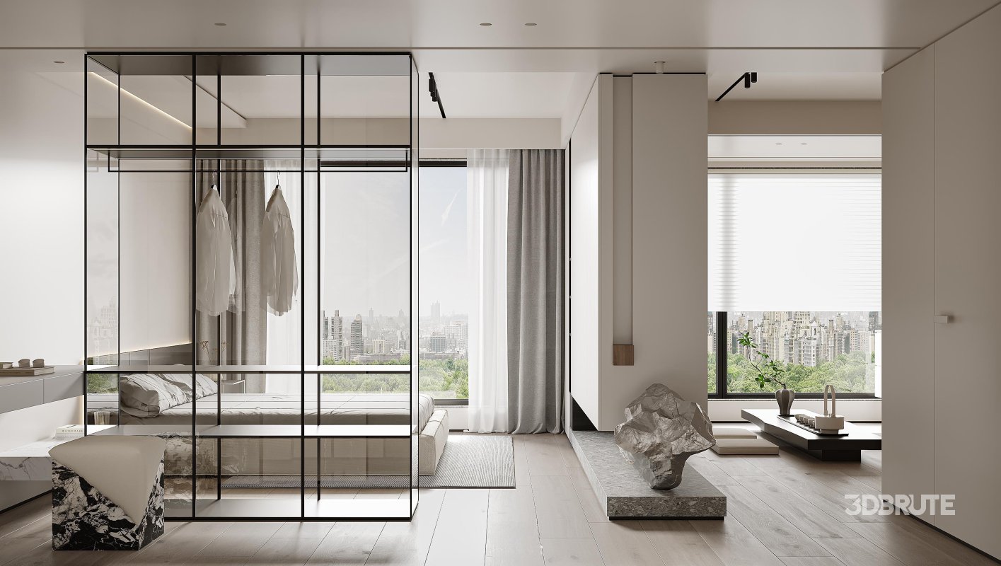 bedroom dressing room bathroom Image 6