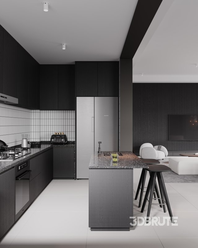 Living Room Dining Room Kitchen Image 7