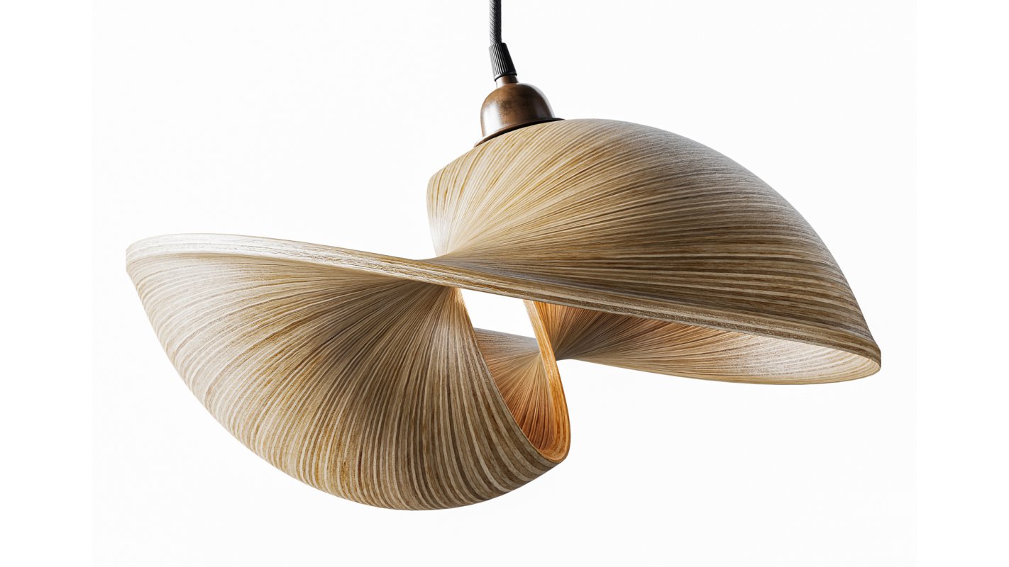 Udara Bamboo Shell Lampshade 40 Image 2