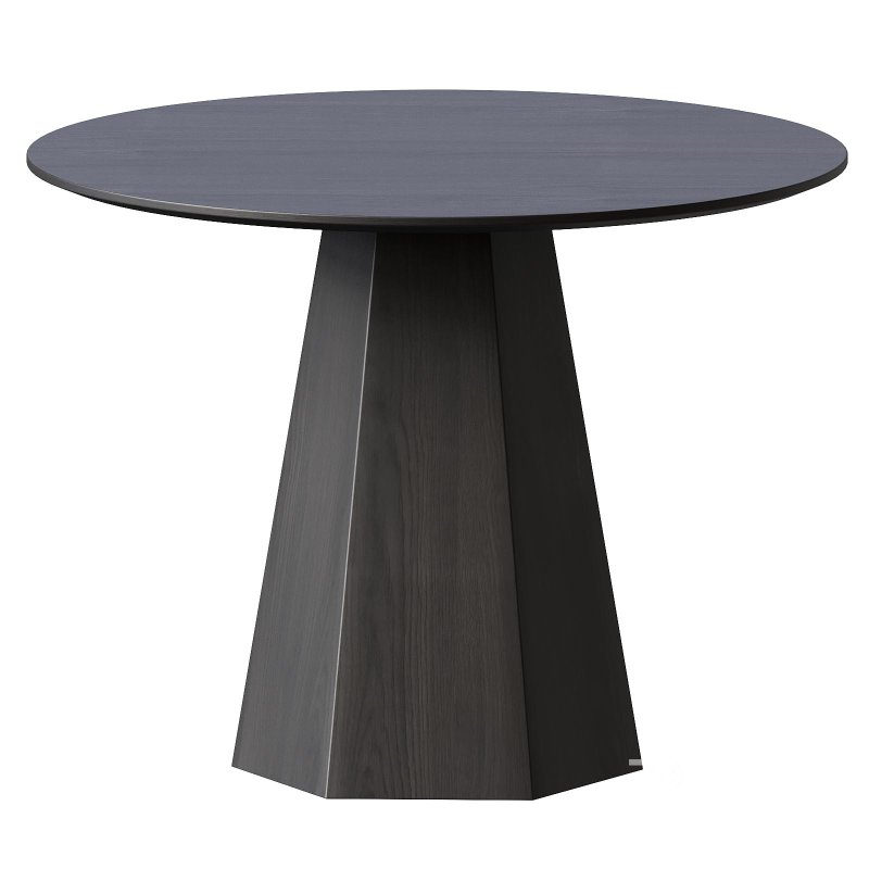 Round Black Dining Table Image 5