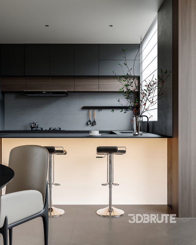 Living Room Dining Room Kitchen Image 3