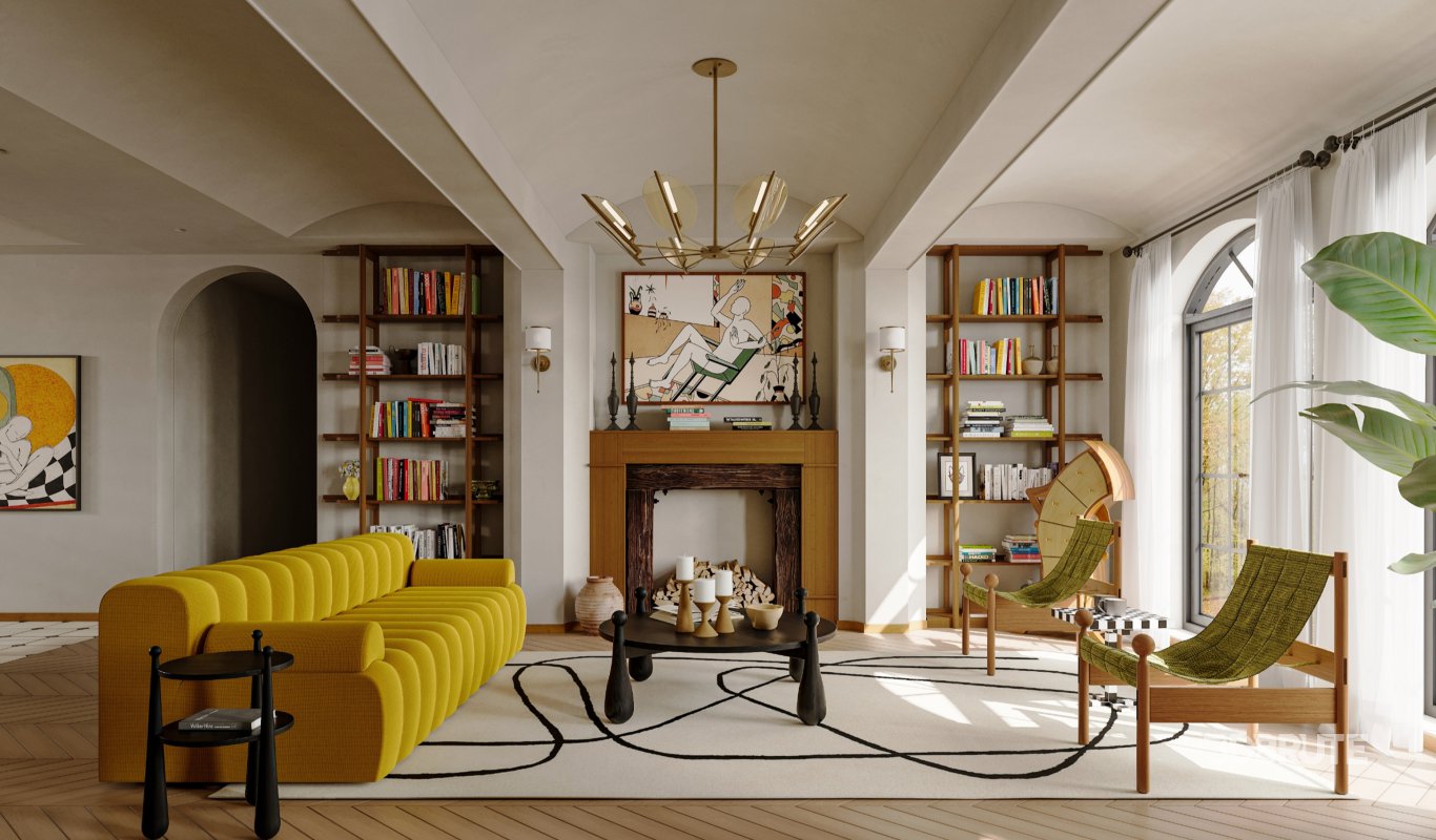 Living Room Dining Room Kitchen Image 6