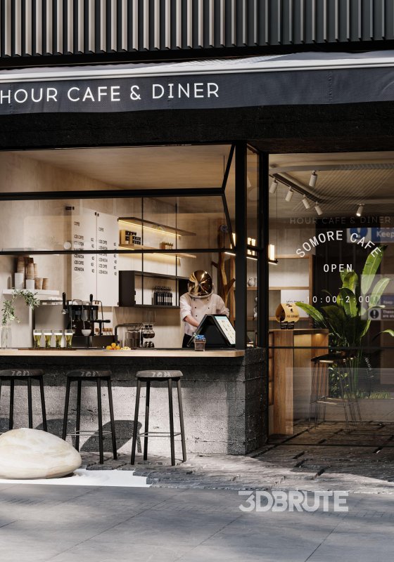 coffee shop cafe restaurant Image 3