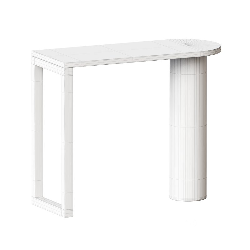 Industrial Double Pedestal Bar Table Free From Wood Bar Table for Living Room Image 3