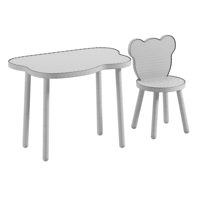 Table and chair childrens set Image 9