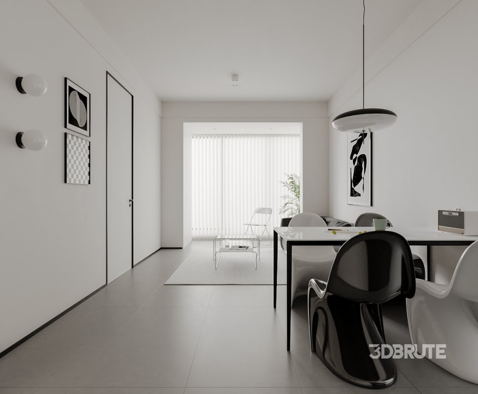 Living Room Dining Room Bedroom Image 2