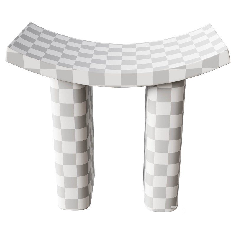 Designer wooden stool Image 4