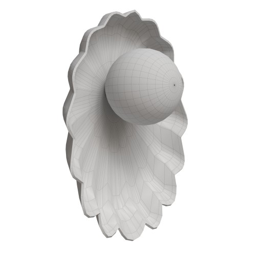 Ceramic Wall Oyster Sconce Light