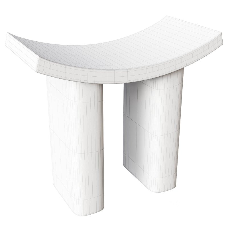 Designer wooden stool Image 2