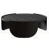 Round Coffee Table – Black - Thumbnail 1