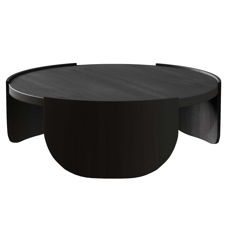 Round Coffee Table – Black Image 1