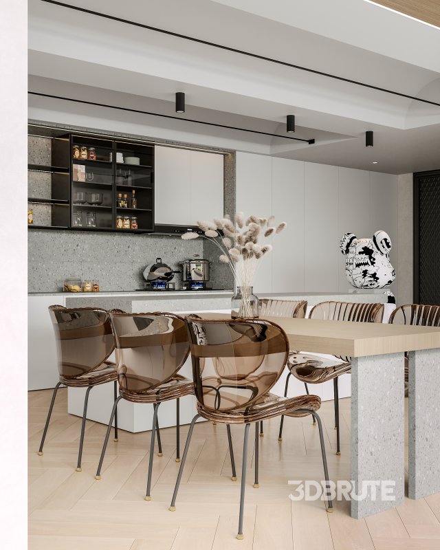 Dining Room Kitchen Courtyard Image 5