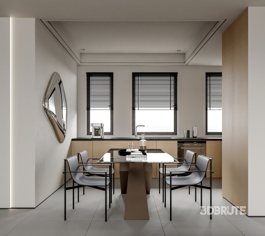 Living Room Dining Room Kitchen Image 6