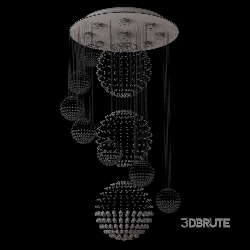 Siljoy Modern Foyer Chandeliers for High Ceiling Image 2