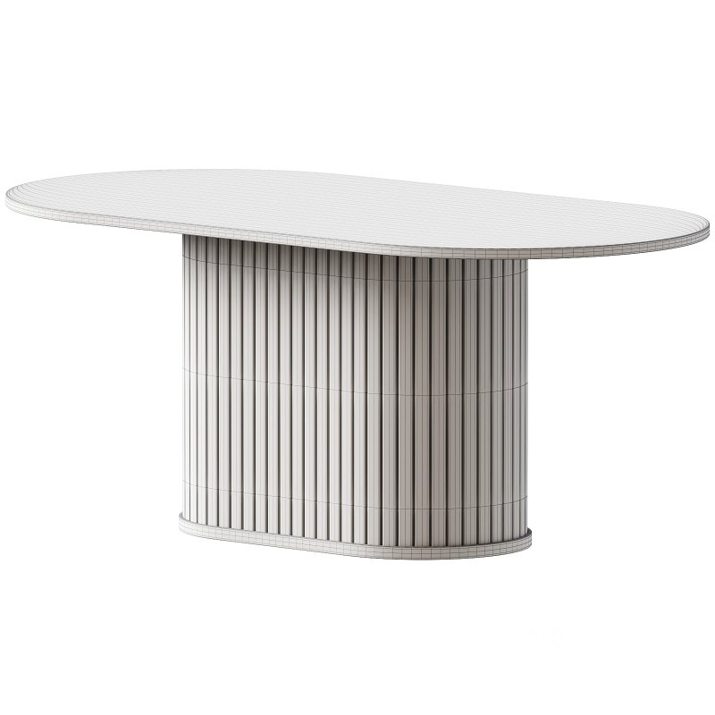 Iris Oval Dining Table Image 7