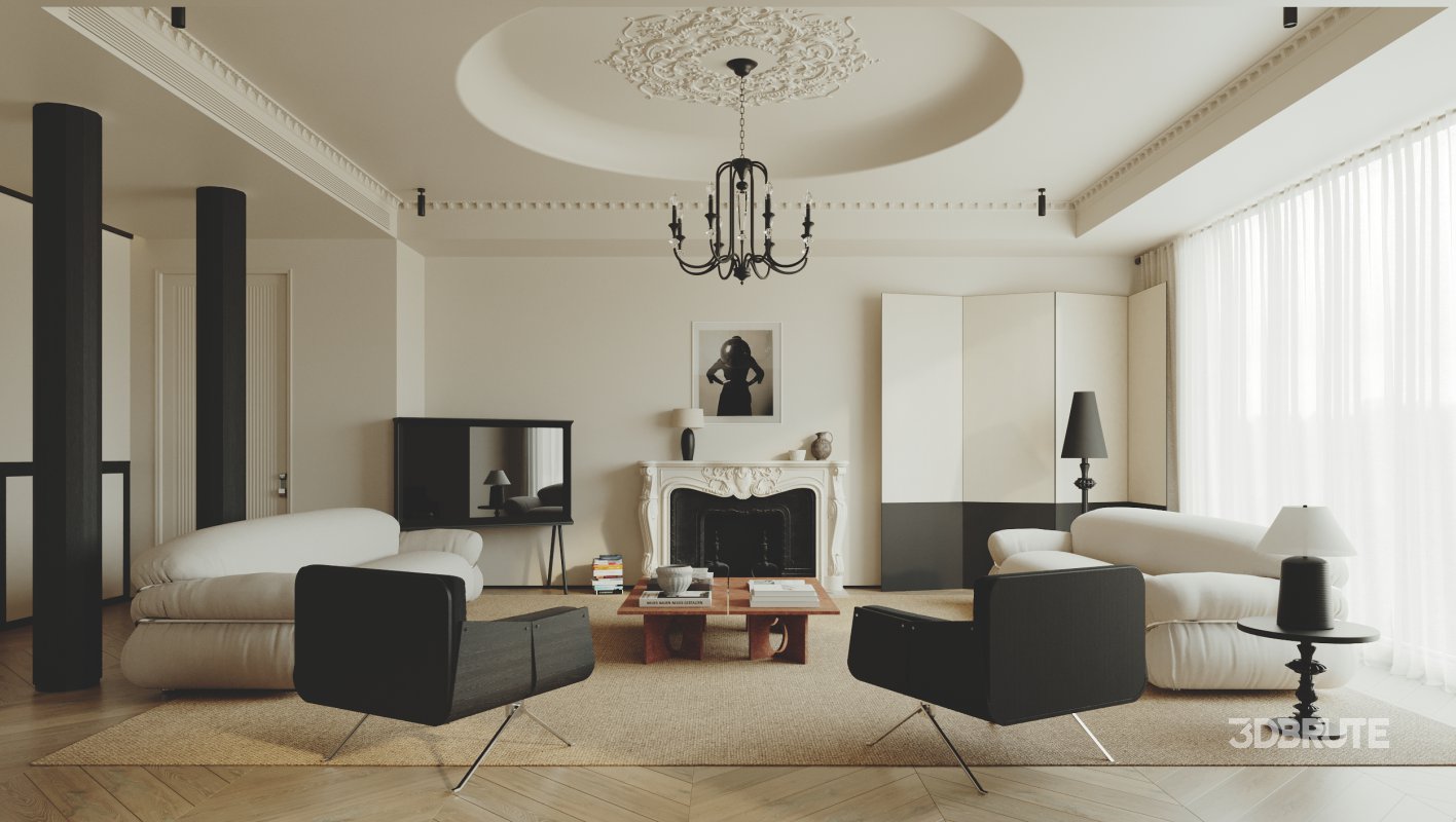 Living Room Dining Room Kitchen Image 12