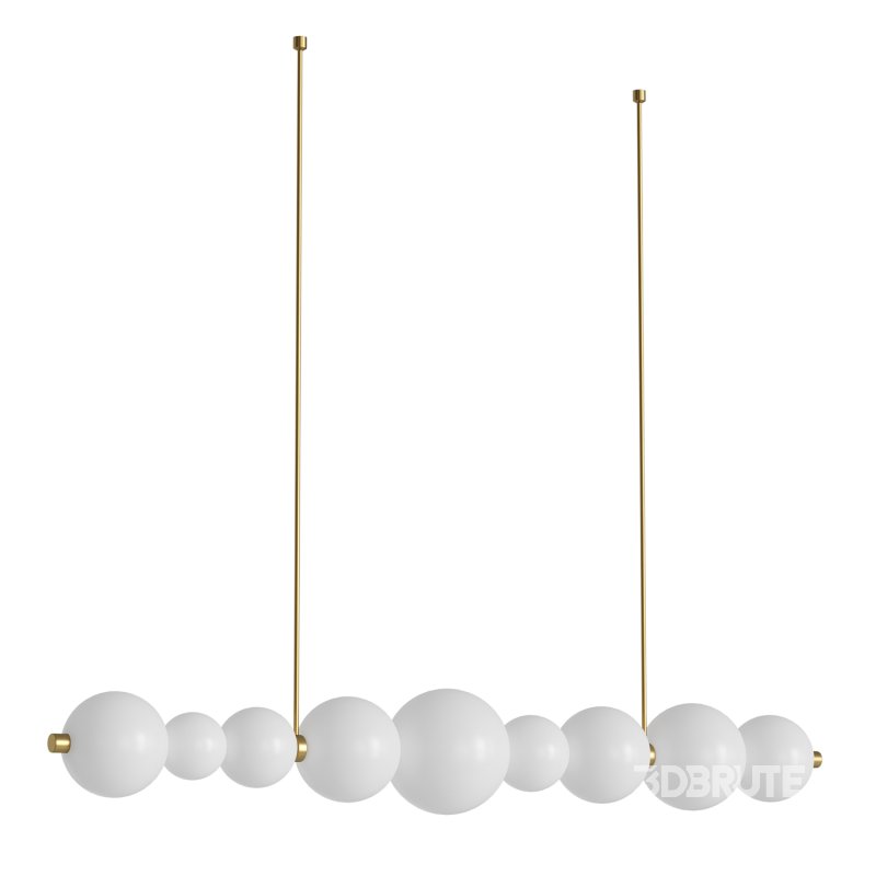 Céleste Satin H Chandelier by HOLLY HUNT Image 2