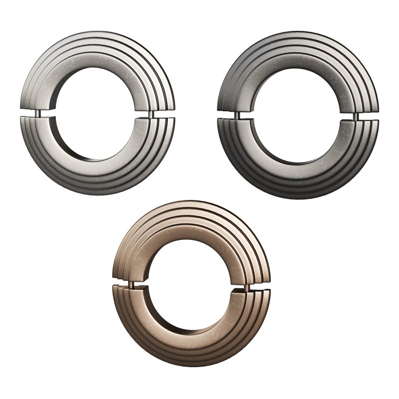 Black Radiator Pipe Flanges Aluminum Escutcheon Ring Plate Image 10