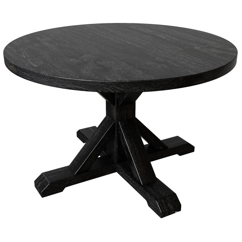 Balmain Round Dining Table Black Image 4