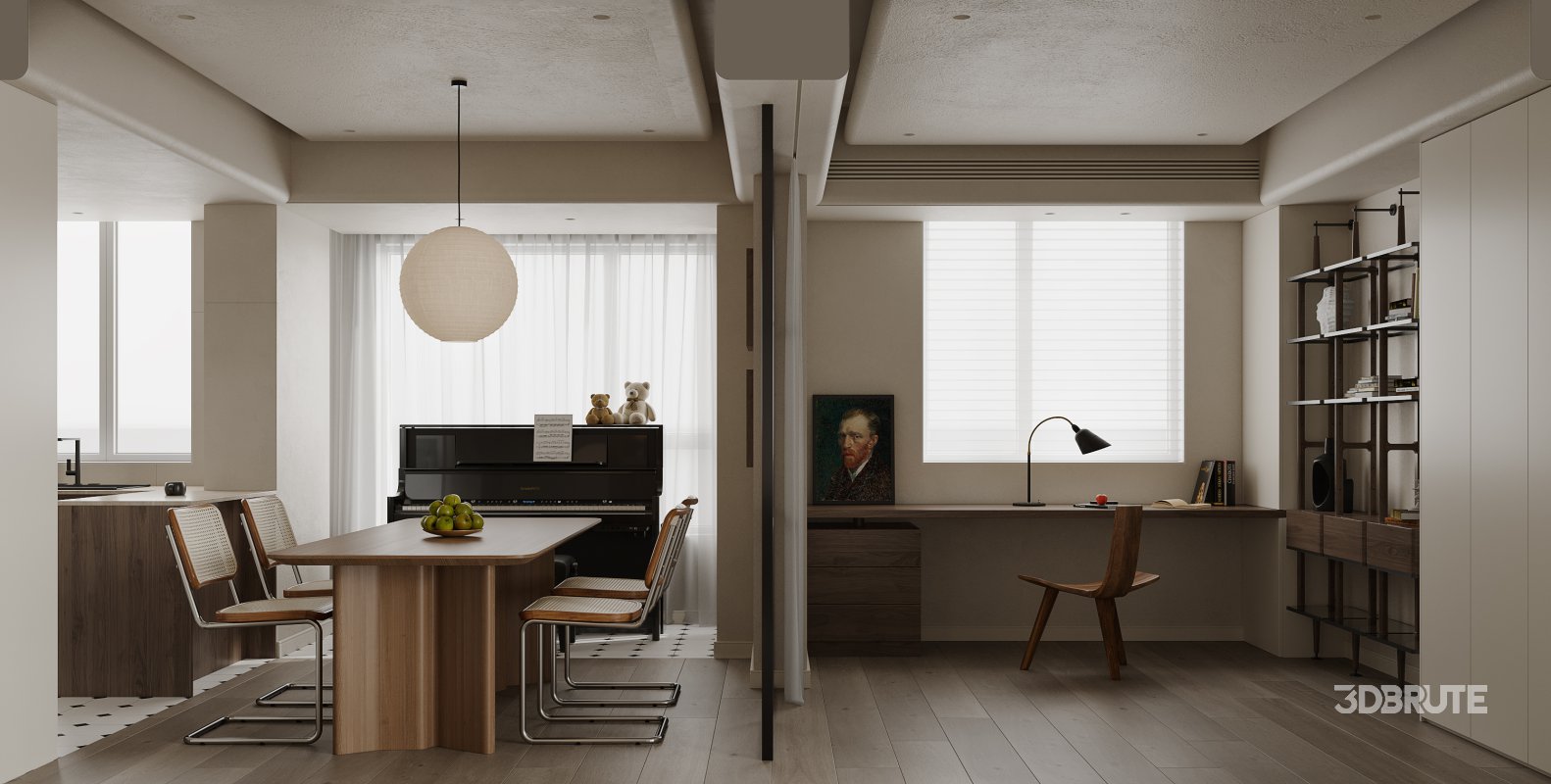 Living Room Dining Room Kitchen Image 14