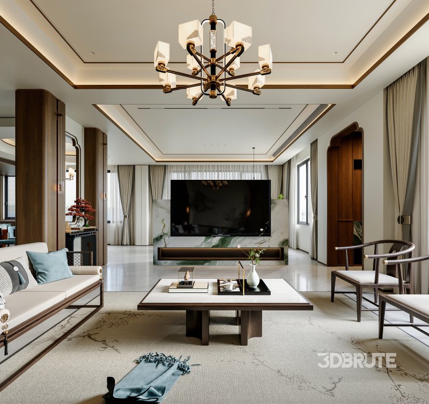 Chinese Living Room Dining Room Image 7