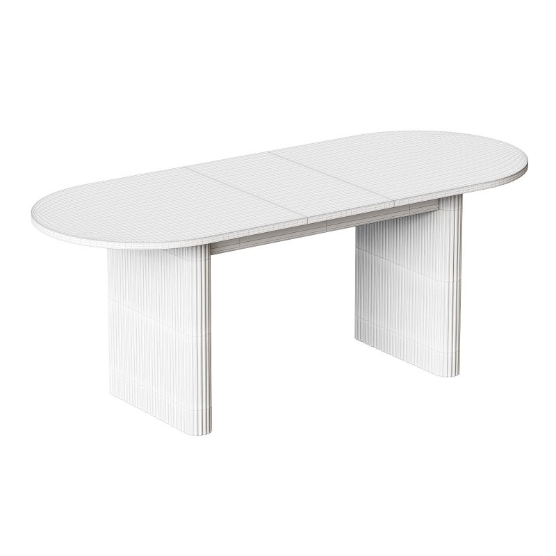 Lisette Oval Extendable Dining Table Image 1