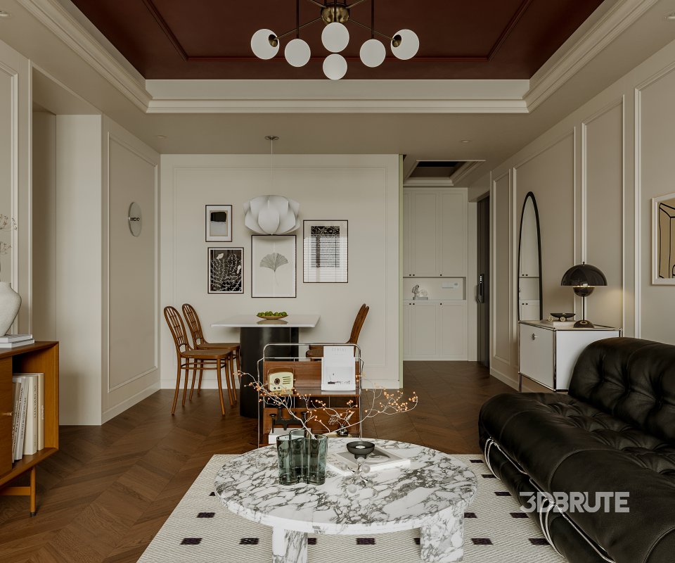 Living Room Dining Room Kitchen Image 5