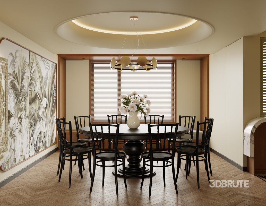 Living Room Dining Room Kitchen Image 12