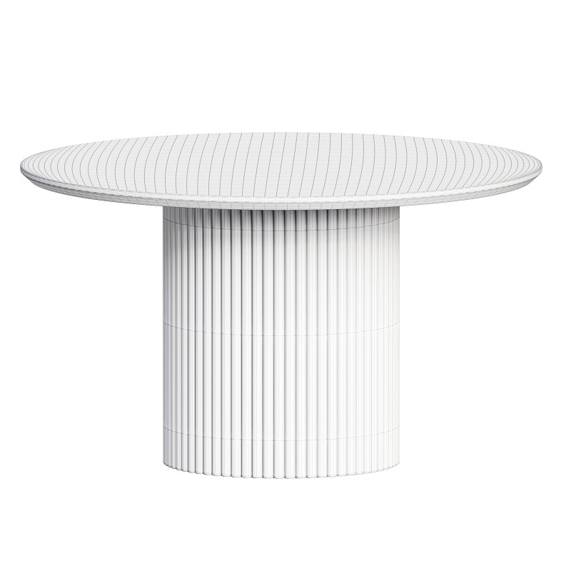 Soild Dining Table Round Kitchen Table Image 4