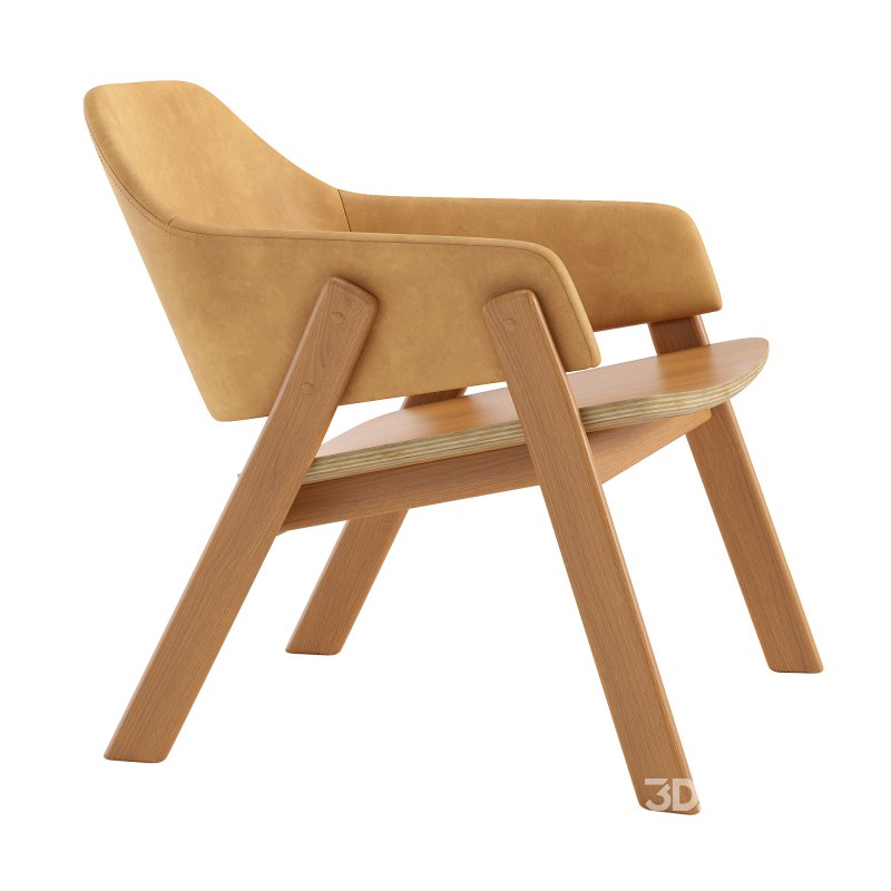 Clutch Leather Lounge Chair Image 4